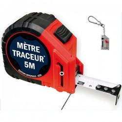 QUICKDRAW MT5-N - Mètre traceur 5M avec 10 mines tracé noir
