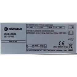 TECHNIBEL GR40LLR5IAA - Unité extérieure de Climatisation 3.7Kw