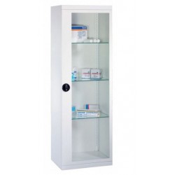 RUBEX 12-0268-00 - Armoire Médicale avec 1 Porte Vitrée 144x53x36cm