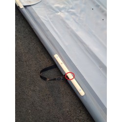 ALBIGÈS 1280525/1270826 - Couverture à barre 7.5x 3.5 mètres grise