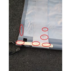ALBIGÈS 1280525/1270826 - Couverture à barre 7.5x 3.5 mètres grise