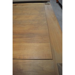 920274 - Table Basse en Teck Massif Ciré Brillant 150x150x45cm