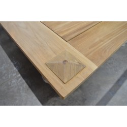 920274 - Table Basse en Teck Massif 150x150x45cm