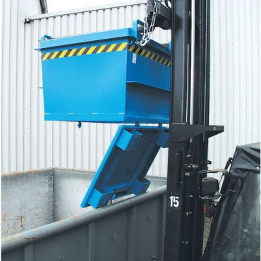BAUER BKB500 - Benne à Fond Ouvrant 500L sur Socle