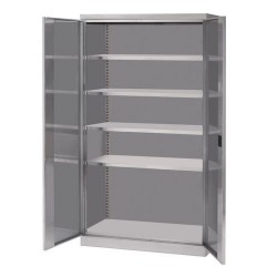 CARAY 0110-01-OX - Armoire haute de rangement en inox 2 portes