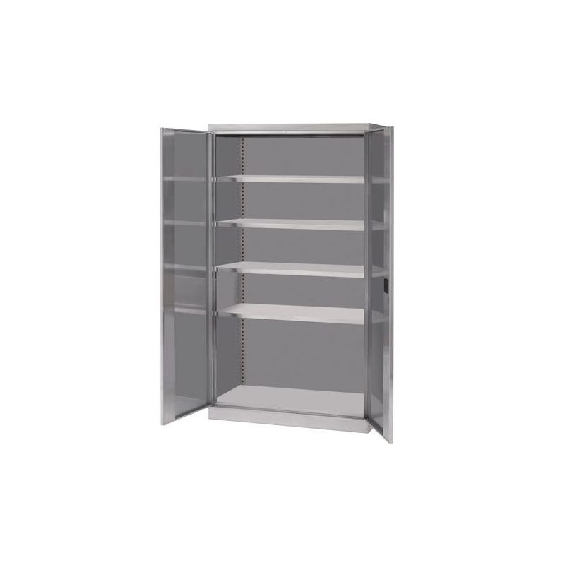 CARAY 011001OX Armoire haute de rangement en inox 2 portes
