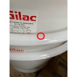 GILAC G608421 - Sceau Baquet cylindrique fond renforcé 75 L blanc