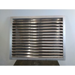 SAGICOFIM - Grille pare-pluie ventilation Ailettes fixes L900xH700mm