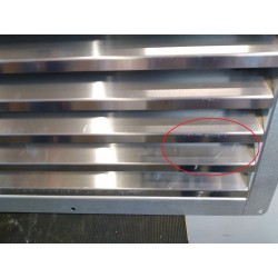SAGICOFIM - Grille pare-pluie ventilation Ailettes fixes L900xH700mm