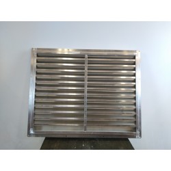 SAGICOFIM - Grille pare-pluie ventilation Ailettes fixes L900xH700mm