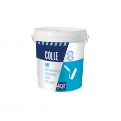 Pot de Colle 4Kg pour Revêtements Muraux, Support Papier et Intissé, Toile de...