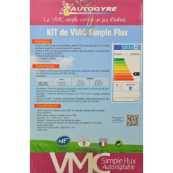 AUTOGYRE 100420 - Kit VMC Simple Flux Autoréglable Confort'Air