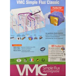 AUTOGYRE 100410 - Kit VMC Simple Flux Autoréglable Pavillon'Air