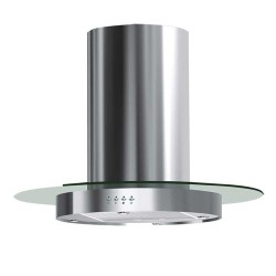 Hotte Décorative Îlot DMO Verre et Inox 600 m3/H Largeur de 90 cm - 94185 -...