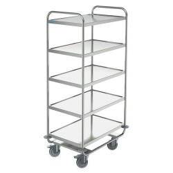 HUPFER SSW10X6 - Chariot de Service en Inox Capacité 200kg