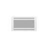443439 -Radiateur Electrique Rayonnant 1500W Littoral 3 Horizontal Blanc