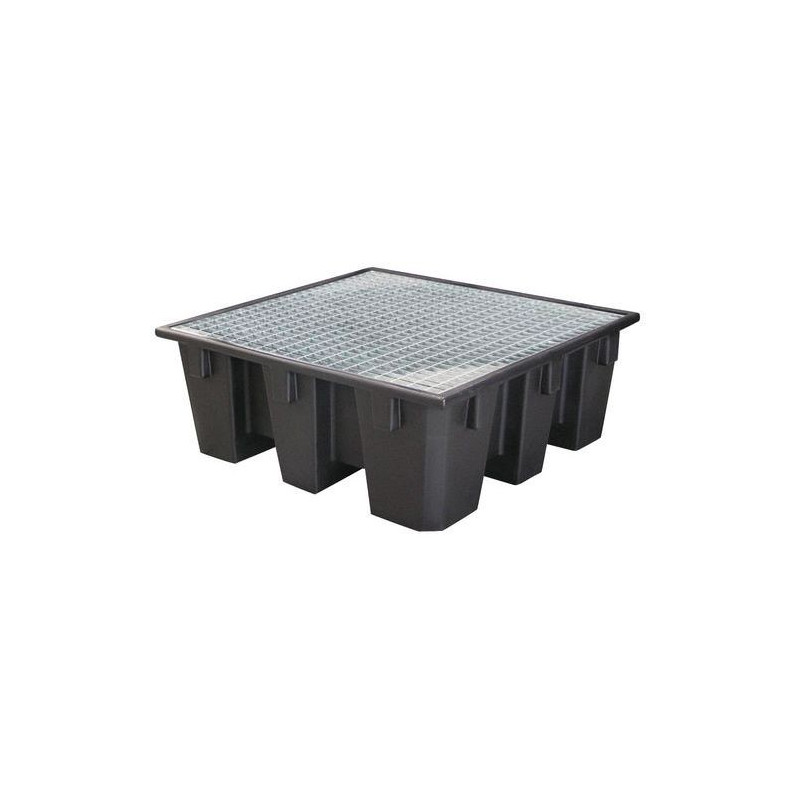 BRCECOG 450485 EMP - Bac de rétention 450L 4 Fûts Galvanisé