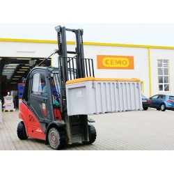 CEMO 10335 - Box chantier -Caisse de transport 750 Litres polyéthylène