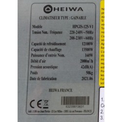 HEIWA Pro HPGIS-125-V1 - Unité intérieure 12.1kW Gainable Plafonnier