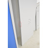 Bloc de 2 Vestiaires - Armoire en Kit Gris et Bleu Vertical avec Penderie