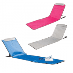 Lot de 3 Matelas/Siège/Chaise de Plage GARDEN FEELINGS Repliable à Soutien...