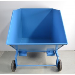 Benne Basculante Mobile 600L BAUER Avec Entrées de Fourches