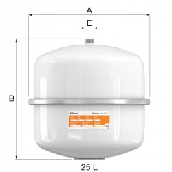 FLAMCO 16062 - Vase d'Expansion 18L pour Installation Energie Solaire
