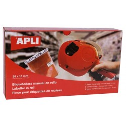APLI 101419 - Pince à Etiqueter 2 Lignes 10 Caractères 26 x 16 mm