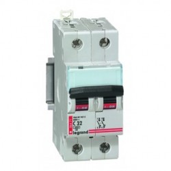 LEGRAND 06474 - Disjoncteur 2P 6KA400V C-63A 2 Modules