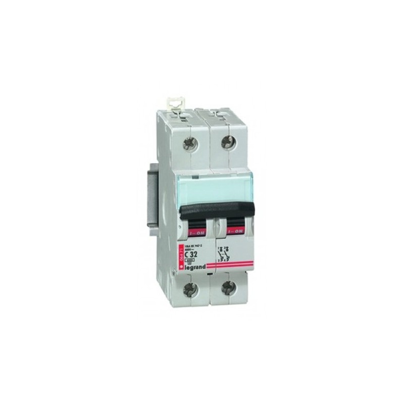 LEGRAND 06474 - Disjoncteur 2P 6KA400V C-63A 2 Modules