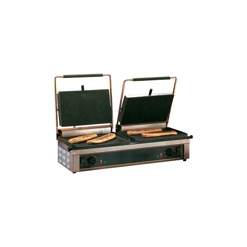Grill à Panini Double Plaques 2x3kW Grill à Panini Double Plaques 2x3kW