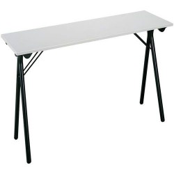 A406122 - Table Pliante 40x160cm Stage Grise 4 Pieds