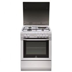 INDESIT I6MSCAG(W)FR - Cuisinière Electrique Four 63L 4 Feux