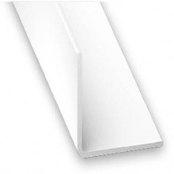 CQFD 2029.3004 - Lot de 20 Cornières PVC Blanc 30x30mm Longueur 2,6m