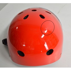 AMAYA 292080 - Casque de Skate Rouge Taille S - 53-55cm