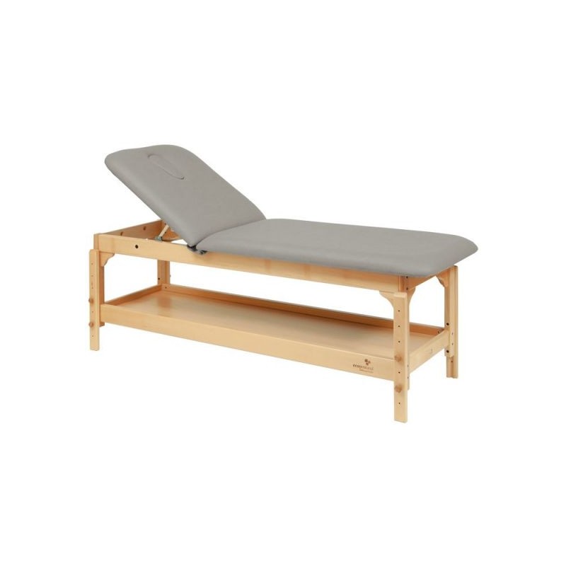 ECOPOSTURAL C3220 - Table de Massage Fixe en Bois 70x188cm Gris
