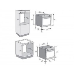 BOSCH RFS59E - Four Encastrable 65L Nettoyage Pyrolyse