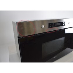 WHIRLPOOL AMW 490IX - Micro-Ondes Encastrable 22L 750W Noir et Inox