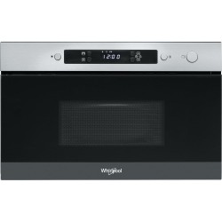 WHIRLPOOL AMW 4900IX - Micro-Ondes Encastrable 22L 750W Noir et Inox
