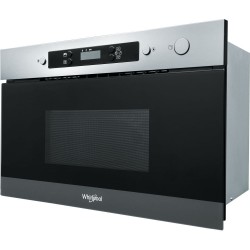 WHIRLPOOL AMW 4900IX - Micro-Ondes Encastrable 22L 750W Noir et Inox