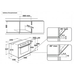 WHIRLPOOL AKZ9791IX - Four Encastrable 73L Nettoyage Pyrolyse