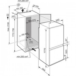 LIEBHERR ICBS3224-21 - Réfrigérateur Congélateur Combiné 260 L