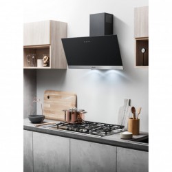 HOTPOINT HHVP 8.7F LTK - Hotte Décorative Verticale Mural 80cm Noir