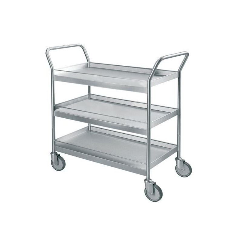 FIMM 880 000 634 - Chariot Desserte Inox avec 3 Plateaux Charge 300kg FIMM 880 000 634 - Chariot Desserte Inox avec 3 Plateaux Charge 300kg