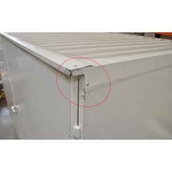 A023737 - Box de Rétention Conteneur Extérieur 1050 L en Acier Blanc