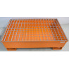 A016861 - Bac Palette de Rétention 220 L Acier avec Caillebotis