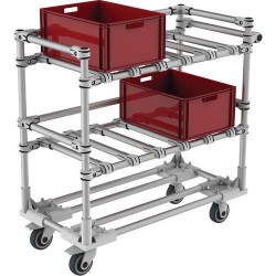 TRILOGIQ 33-2 -Chariot pour Bacs Préparation de Commandes Modulaire