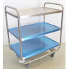 FIMM 880 000 634 - Chariot Desserte Inox avec 3 Plateaux Charge 200kg