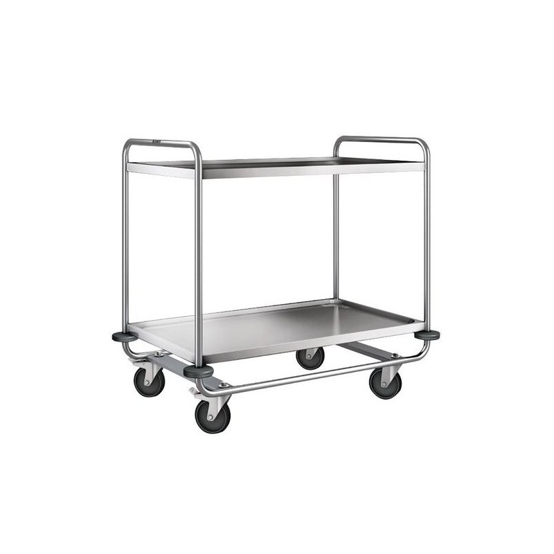 BLANCO SW 10x6-2 - Desserte Chariot de Service Inox 2 Plateaux