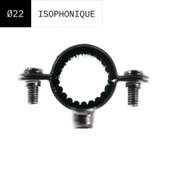 Boîte de 100 Colliers Simples Isophoniques pour Tubes MB EXPERT Diamètre 22 mm - 506433